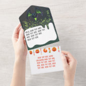 All in one Halloween Invite All In One Einladung (Abreißen)