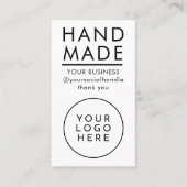 All-in-one Handmade Qr Code Logo Modern Minimalist Visitenkarte (Vorderseite)