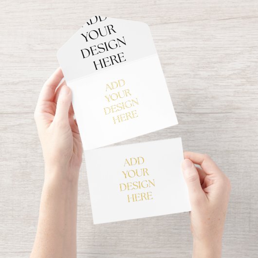 All in One Invitation All-in-One-Einladung (Abreißstreifen)