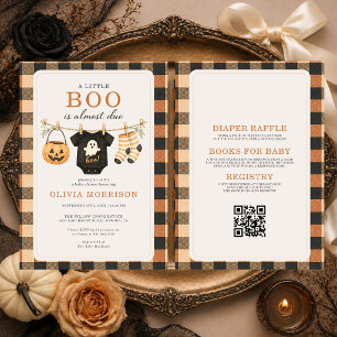 All in One Little Boo is Due Halloween-Baby-Party- Einladung