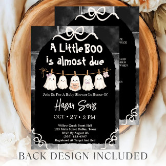 All In One Little Boo Ist Bald Fällig Baby-Party Einladung