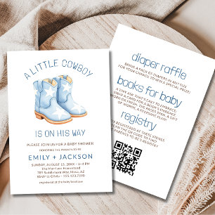 All-in-One Little Cowboy Paare Baby Shower-Einladu Einladung