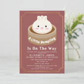 All in One Little Dumpling Baby Shower QR Code Einladung (Stehend Vorderseite)