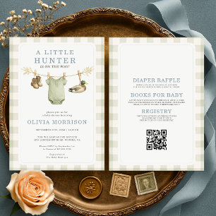 All in One Little Hunter auf dem Weg Baby Shower-E Einladung