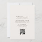 All in One Little Putter Golf Baby Shower Einladung (Rückseite)