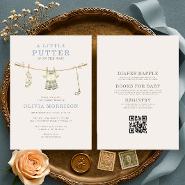 All in One Little Putter Golf Baby Shower Einladung