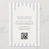 All in One Little Slugger Clothesline Baby Shower Einladung (Rückseite)