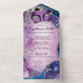 ALL IN ONE Masquerade Party Einladung (Innen Boden)