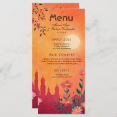 All in one Menu +Drinks Sunset Serenade Menükarte (Vorne/Hinten)