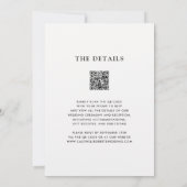 All in One Modern Boho Mudcloth Monogram Wedding I Einladung (Rückseite)