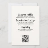 All in one Mommy to Bee Wildblume Baby Shower Einladung (Rückseite)