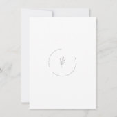 All-In-One Neutral Modern Boho Wedding Einladung (Rückseite)