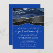 All in one QR Code Black Silver Blue Navy Glitzer (Vorne/Hinten)