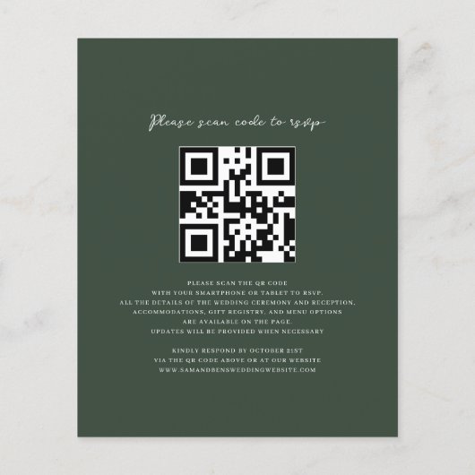 All-in-One-QR-Code für Hochzeitsfeiern von Sonnenb (Rückseite)