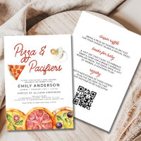 All in One QR Code Pizza & Schnullers Baby Shower