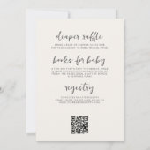 All in One QR Code Wild One Safari Baby Shower Einladung (Rückseite)