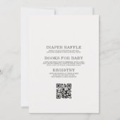 All in One Race Car Couples Baby Shower Einladung (Rückseite)