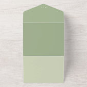 All in one Sage Wedding Foto Einladung QR Code (Außenbereich)