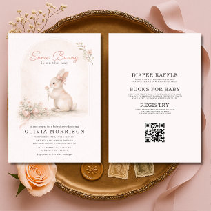 All in One Some Bunny Coquette Bogen Baby Shower Einladung