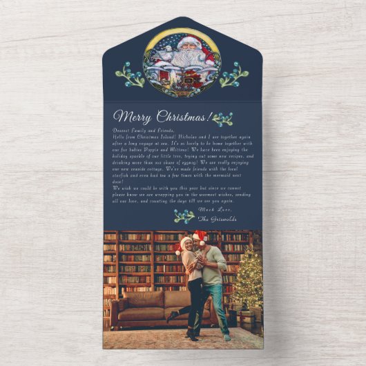 All in one Submarine thematische Urlaubskarte All In One Einladung (Innen Boden)