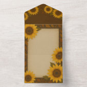 All-In-One Sunflower Invitation All In One Einladung (Innen)