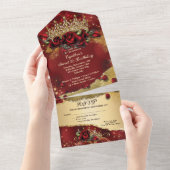 ALL IN ONE Sweet 16 Quince Event Einladung (Abreißen)