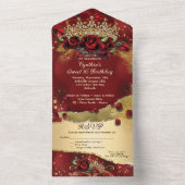 ALL IN ONE Sweet 16 Quince Event Einladung (Innen Boden)