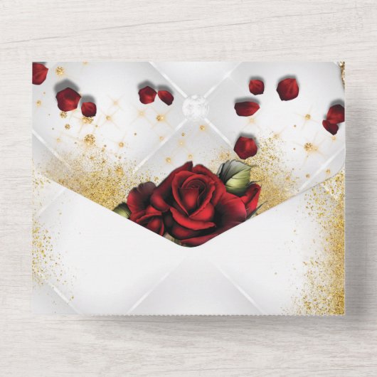 ALL IN ONE Sweet 16 Quince Event Einladung (Rückseite)