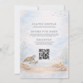 All in One Under the Sea Baby Shower Einladung (Rückseite)