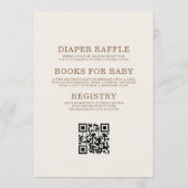 All in One We Can Bearly Wait Baby Shower Einladung (Rückseite)