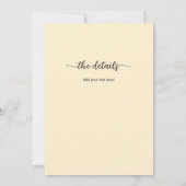 All in One We decided on Forever Beach Palm Trees Einladung (Rückseite)