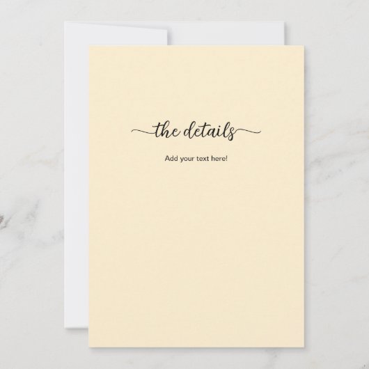 All in One We decided on Forever Beach Palm Trees Einladung (Rückseite)