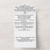 All in One Wedding Einladung (Innen Boden)