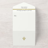 All in one Wedding Einladung Simple Elegante Gold (Außenbereich)