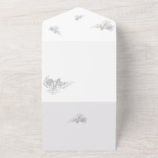 All in one Wedding Einladung : Tauben (Außenbereich)