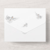 All in one Wedding Einladung : Tauben (Rückseite)