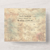 All in one Wedding Einladungen Musiknoten (Rückseite)