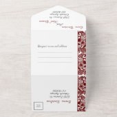 All in One Wedding Einladungen und UAWG Maroon (Außenbereich)