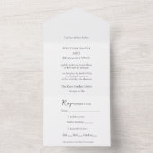 All in one Wedding Invitation Template Einladung (Innen)
