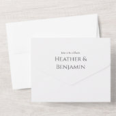 All in one Wedding Invitation Template Einladung (Rückseite)