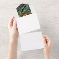 All in one Wedding Invite - Baum des Lebens