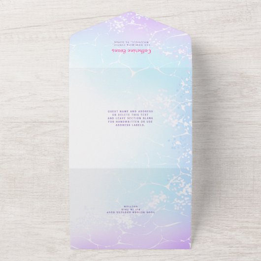 All in One Wedding Invite Nautical Thema Geburtsta All In One Einladung (Außenbereich)