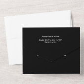 All-In-One Wedding Invite | Smith Bachelorette All In One Einladung (Rückseite)