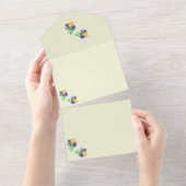 All in One Wedding InviteTulips Einladung (Abreißtisch)