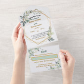 All in one Wedite All In One Einladung (Abreißtisch)