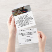 All in one Wedite Einladung (Abreißen)