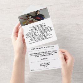 All in one Wedite Einladung