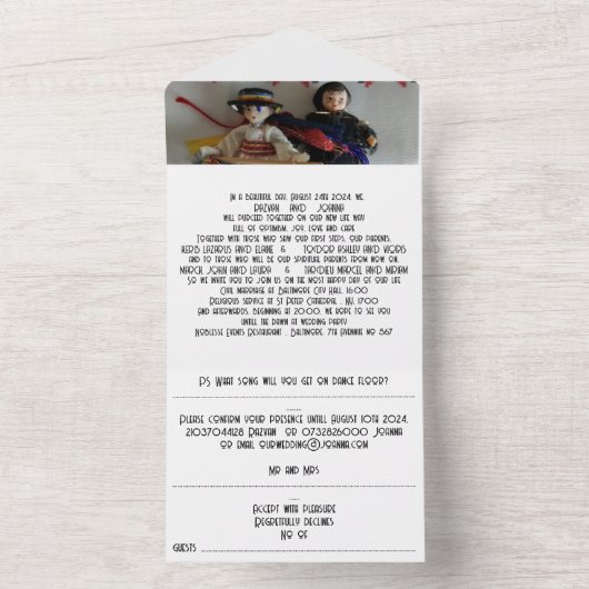 All in one Wedite Einladung (Innen Boden)