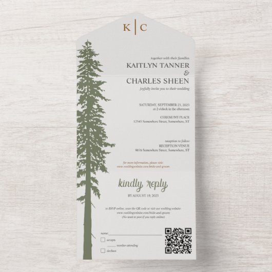 All in one Wedite Einladung (Innen Boden)