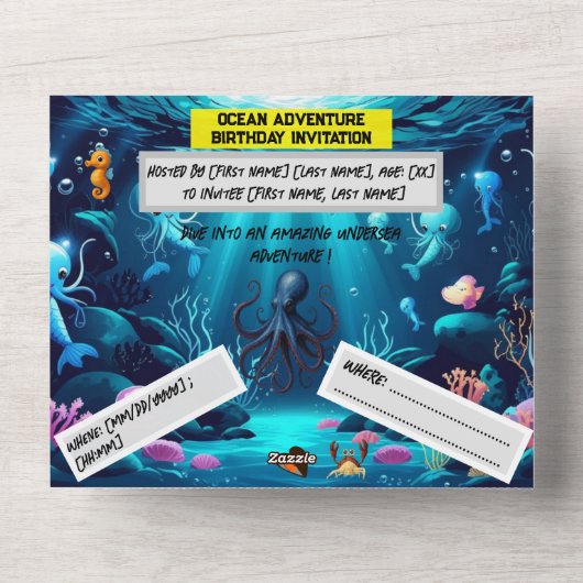 All in one Wedite Einladung (Vorderseite)